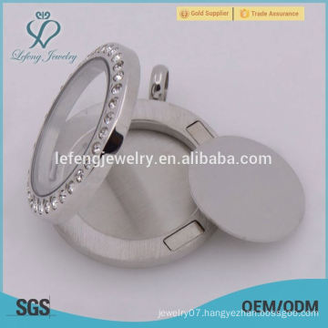 Latest new 17mm round silver stainless steel plates fir for 25mm locket